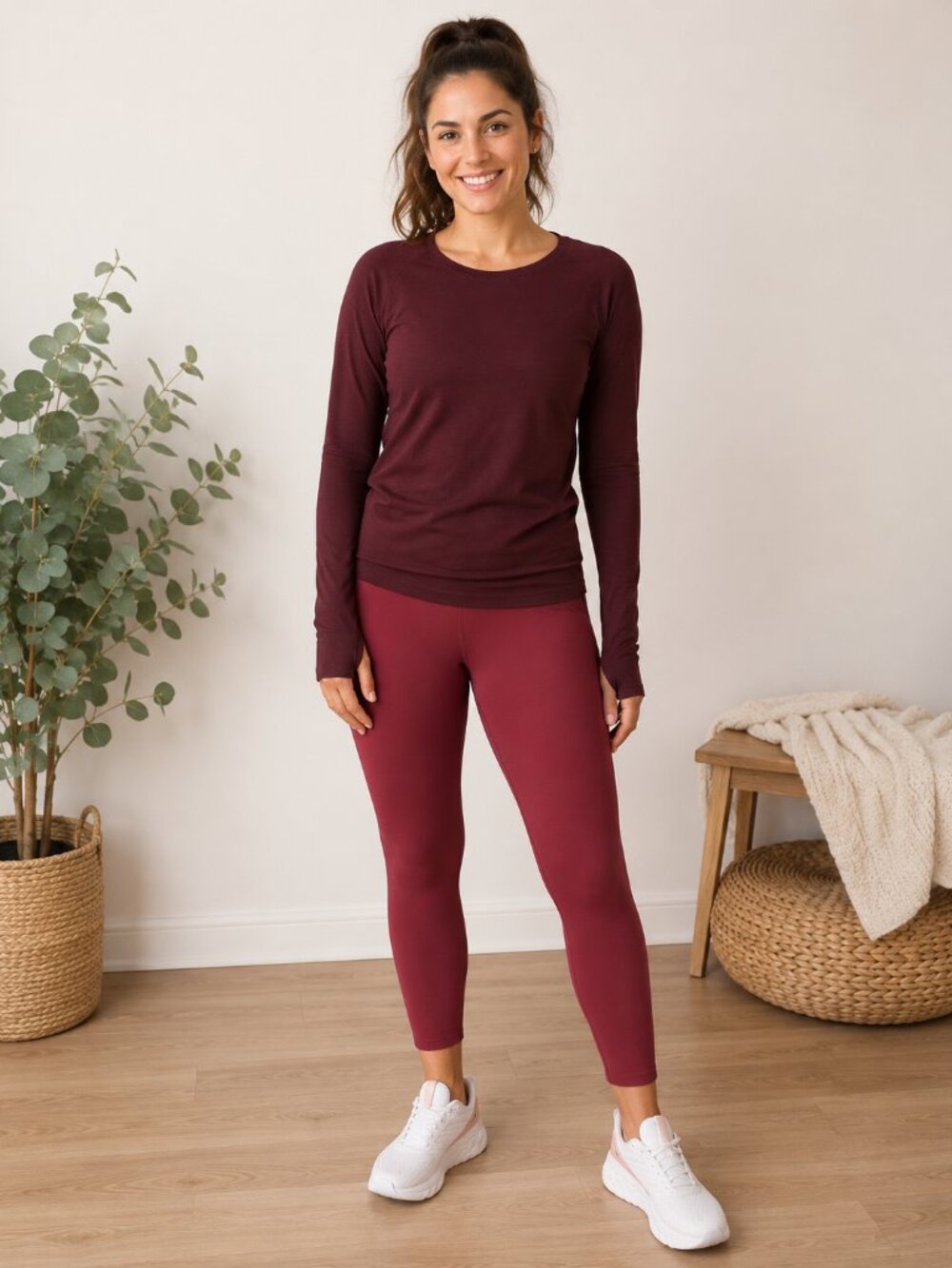 Lululemon‎ Base Pace High Rise Running Tight 25 Mulled Wine Nulux Leggings sz 14